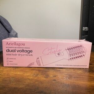 Ariellagou Dual Voltage Travel Mini Hair Dryer Brush